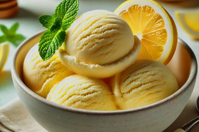 Limonlu Dondurma Tarifi Limonlu Dondurma Tarifi
